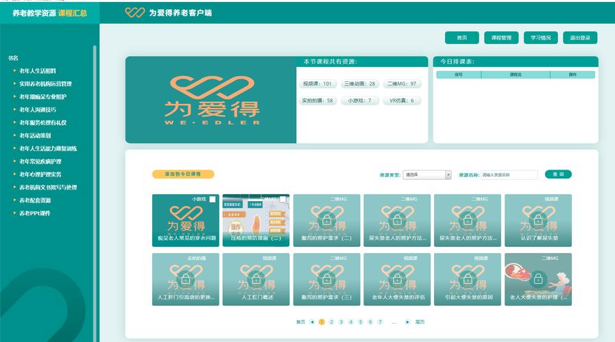 養(yǎng)老教學(xué)資源管理系統(tǒng)如何開(kāi)發(fā)_天津酷銳科技-站酷zcool